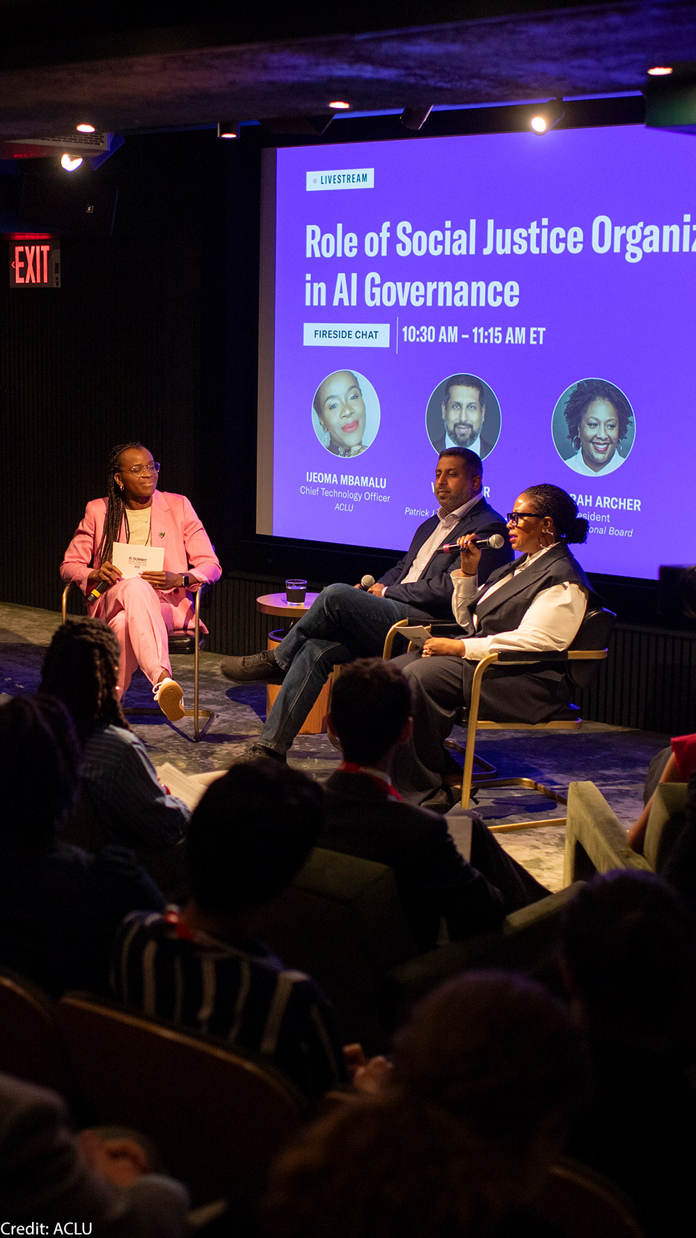 The panel members of the ACLU CRiDA Summit.