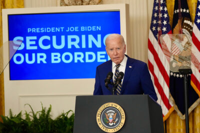 Washington DC USA - 6-4-2024 President Biden issuing a proclamation to close the Southern border to non-citizens.