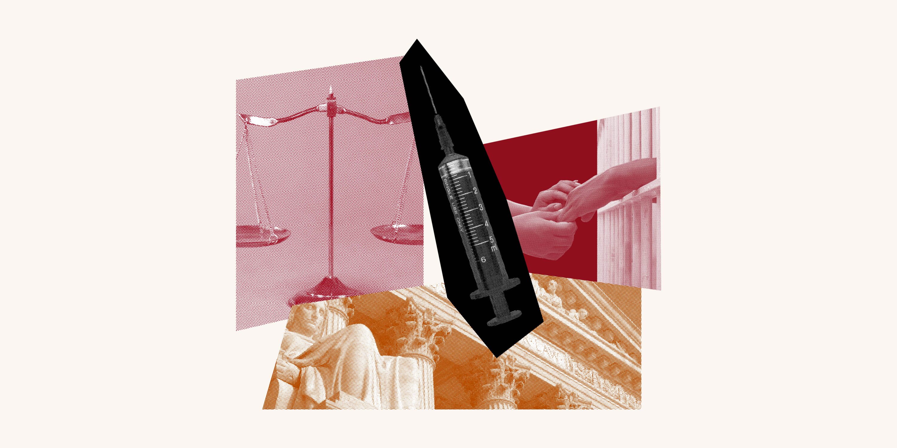 Collage of images related to Capital Punishment