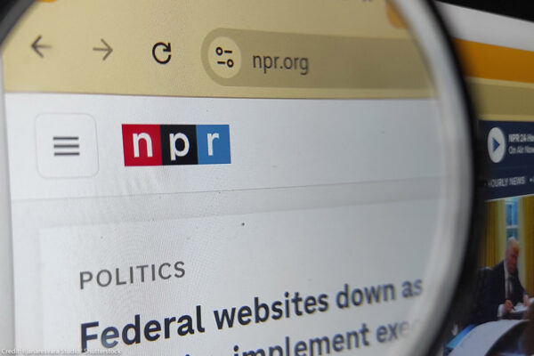 A close-up of a window on NPR's website.