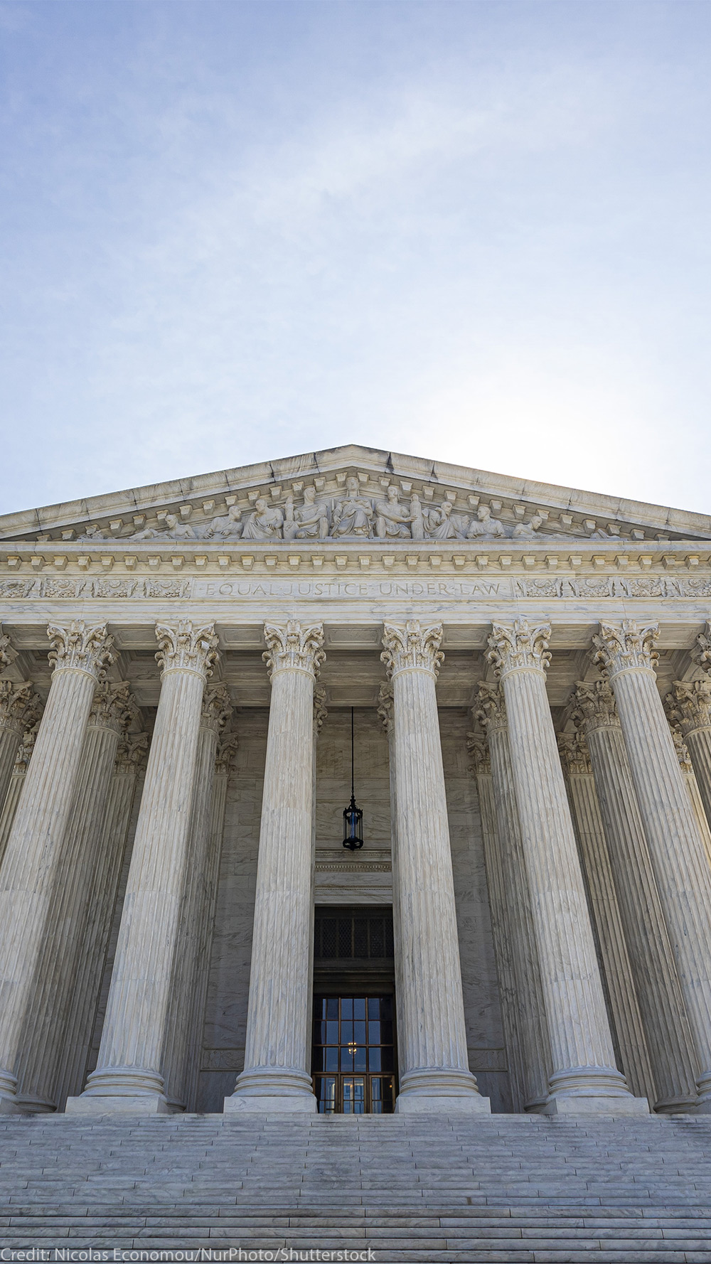 An exterior shot of the Supreme Court of the United States building.